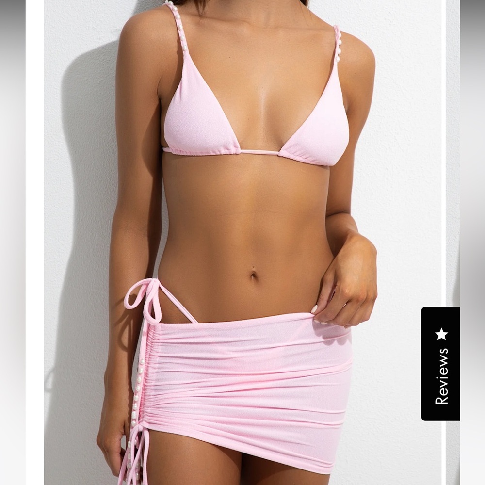 Agua coco sw full bikini set + skirt coverup